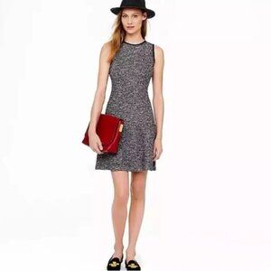 J. Crew Black And White Tweed Dress Size 0